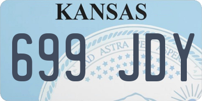 KS license plate 699JDY
