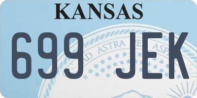 KS license plate 699JEK