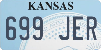KS license plate 699JER