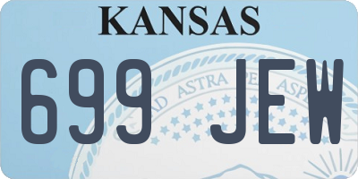 KS license plate 699JEW