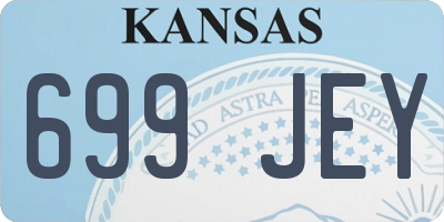 KS license plate 699JEY