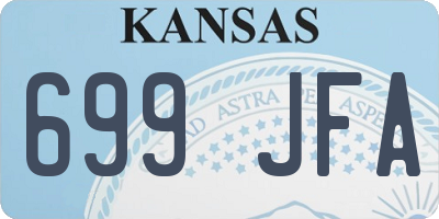 KS license plate 699JFA