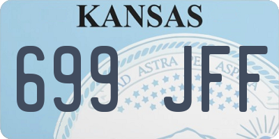 KS license plate 699JFF