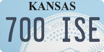 KS license plate 700ISE