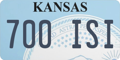 KS license plate 700ISI