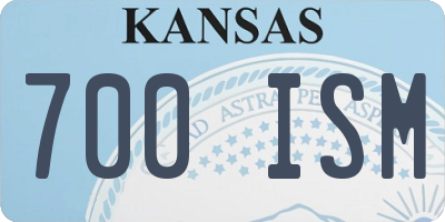 KS license plate 700ISM