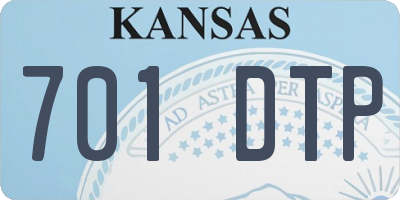 KS license plate 701DTP