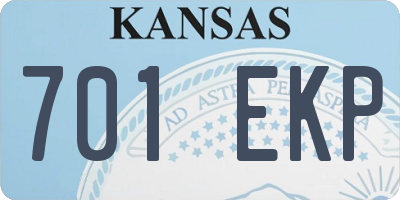 KS license plate 701EKP