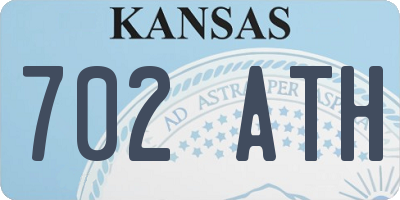 KS license plate 702ATH