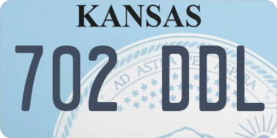 KS license plate 702DDL