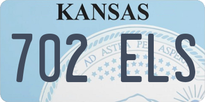 KS license plate 702ELS