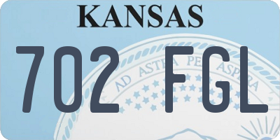 KS license plate 702FGL