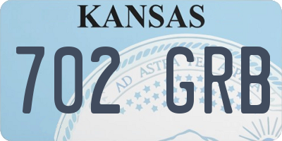 KS license plate 702GRB
