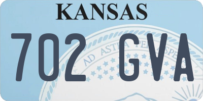 KS license plate 702GVA