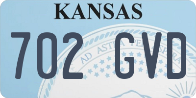 KS license plate 702GVD