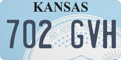 KS license plate 702GVH