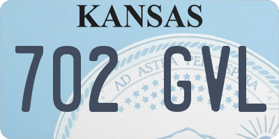 KS license plate 702GVL