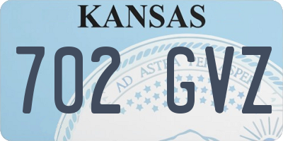 KS license plate 702GVZ