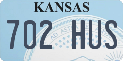 KS license plate 702HUS