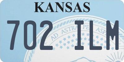 KS license plate 702ILM