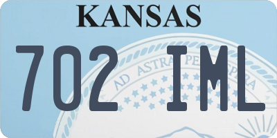 KS license plate 702IML