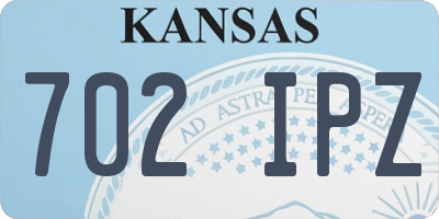 KS license plate 702IPZ