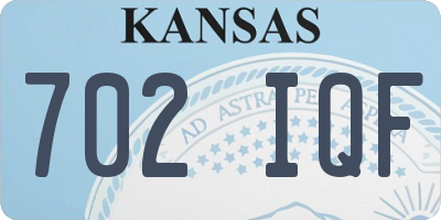 KS license plate 702IQF