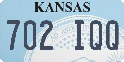 KS license plate 702IQQ