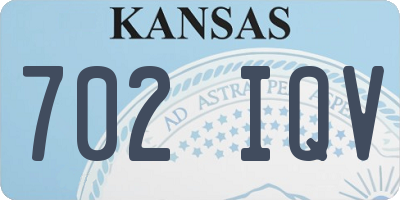 KS license plate 702IQV