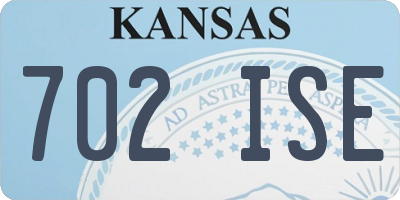 KS license plate 702ISE