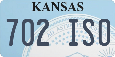 KS license plate 702ISO