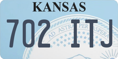 KS license plate 702ITJ