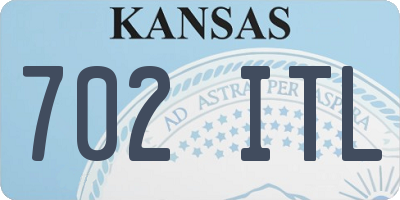 KS license plate 702ITL