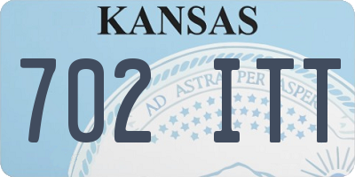 KS license plate 702ITT