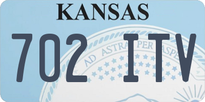 KS license plate 702ITV
