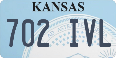 KS license plate 702IVL