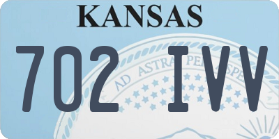 KS license plate 702IVV