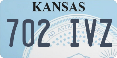 KS license plate 702IVZ