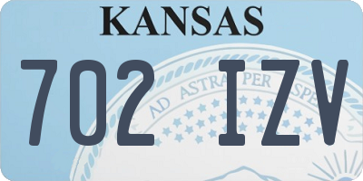 KS license plate 702IZV