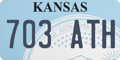 KS license plate 703ATH