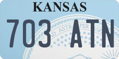 KS license plate 703ATN