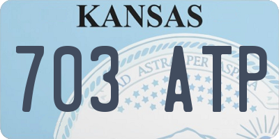 KS license plate 703ATP