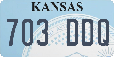 KS license plate 703DDQ