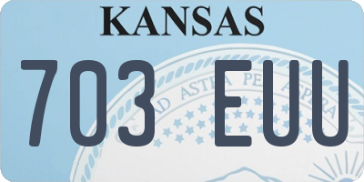 KS license plate 703EUU