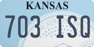 KS license plate 703ISQ