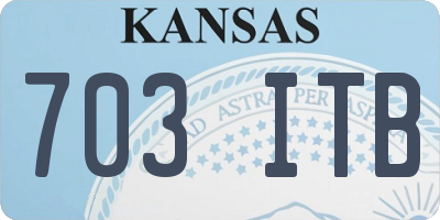 KS license plate 703ITB