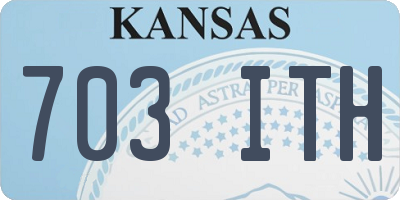 KS license plate 703ITH