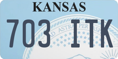 KS license plate 703ITK
