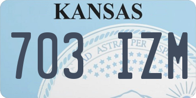 KS license plate 703IZM