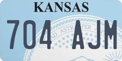 KS license plate 704AJM
